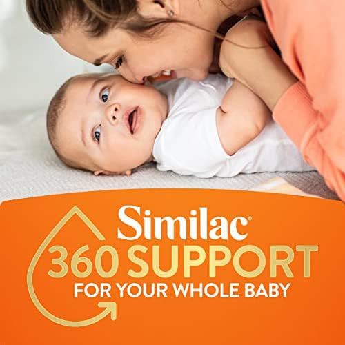 Similac 360 Total Care Sensitive Infant Formula for Fussiness & Gas Due to Lactose Sensitivity, Has 5 HMO Prebiotics, Non-GMO, ‡ Baby Formula, Ready to Feed, 8-fl-oz Bottle, Pack of 24