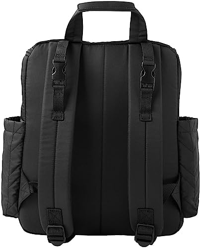 Skip Hop Baby Backpack: Forma, Multi-Function Baby Travel Bag with Changing Pad & Stroller Attachment, Jet Black