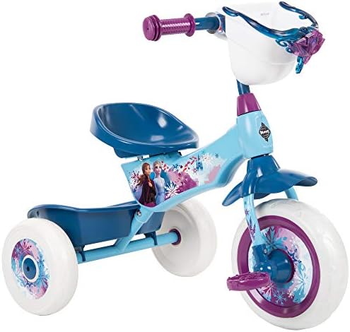 Huffy Disney Frozen 2 Girl's Trike, Ideal for Ages 3+, Anna, Elsa and Olaf Graphics, Storage Bins for Snacks or Toys, Sturdy and Durable, Safe for Toddlers