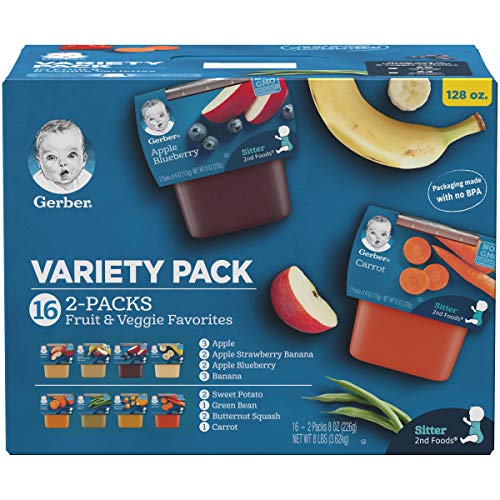 Gerber Snacks and Purees Variety Pack (Set of 25)