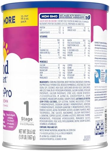 Gerber Good Start Baby Formula Powder, SoothePro Comforting Probiotics, Stage 1, 30.6 Ounce - 2 Packs