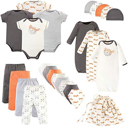 Touched by Nature Unisex Baby Organic Cotton Layette Set and Giftset (0-6 Months)