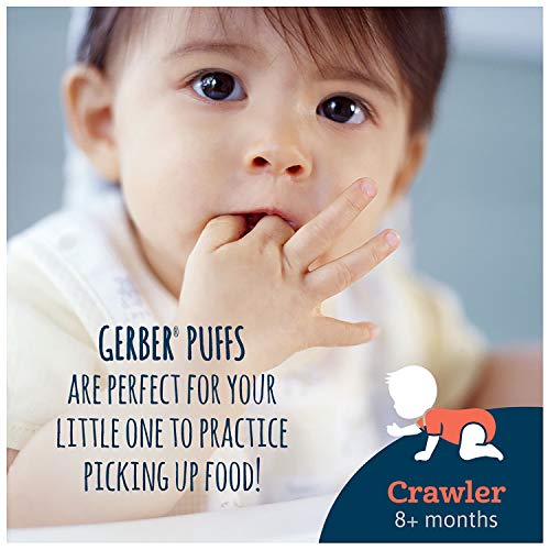 Gerber Graduates Apple Strawberry, Banana, Sweet Potato, Blueberry Puffs /pack of 8 1.48oz