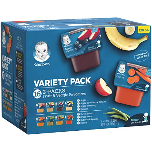 Gerber Snacks and Purees Variety Pack (Set of 25)