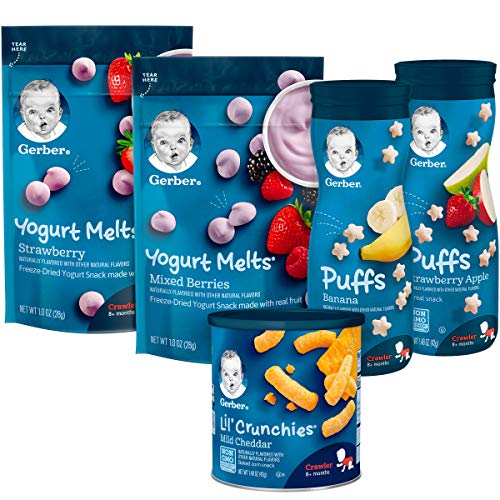 Gerber Snacks and Purees Variety Pack (Set of 25)