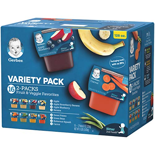 Gerber Snacks and Purees Variety Pack (Set of 25)