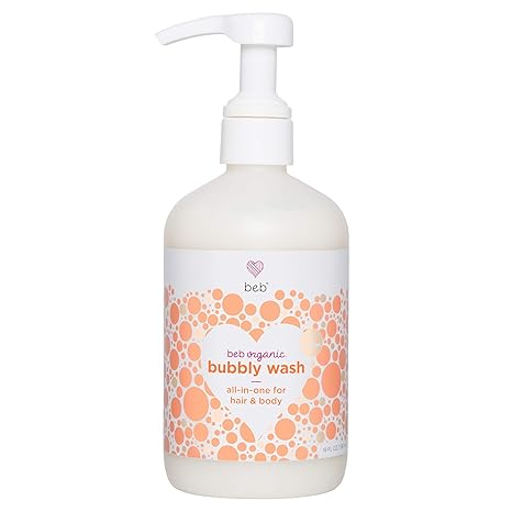 Bubbly Wash - Moisturizing Aloe and Coconut Based Baby Shampoo and Body Wash- with Green Tea and Calendula Extract, pH Balanced, Tear-Free Gel Cleanser (19 ounce)