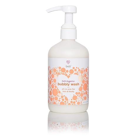 Bubbly Wash - Moisturizing Aloe and Coconut Based Baby Shampoo and Body Wash- with Green Tea and Calendula Extract, pH Balanced, Tear-Free Gel Cleanser (19 ounce)