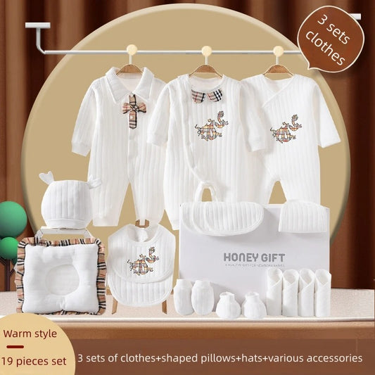 Luxury clothing set for 0-6-month-old baby Hospital Newborn Split Multi piece Set High quality jumpsuit for baby boys and girls