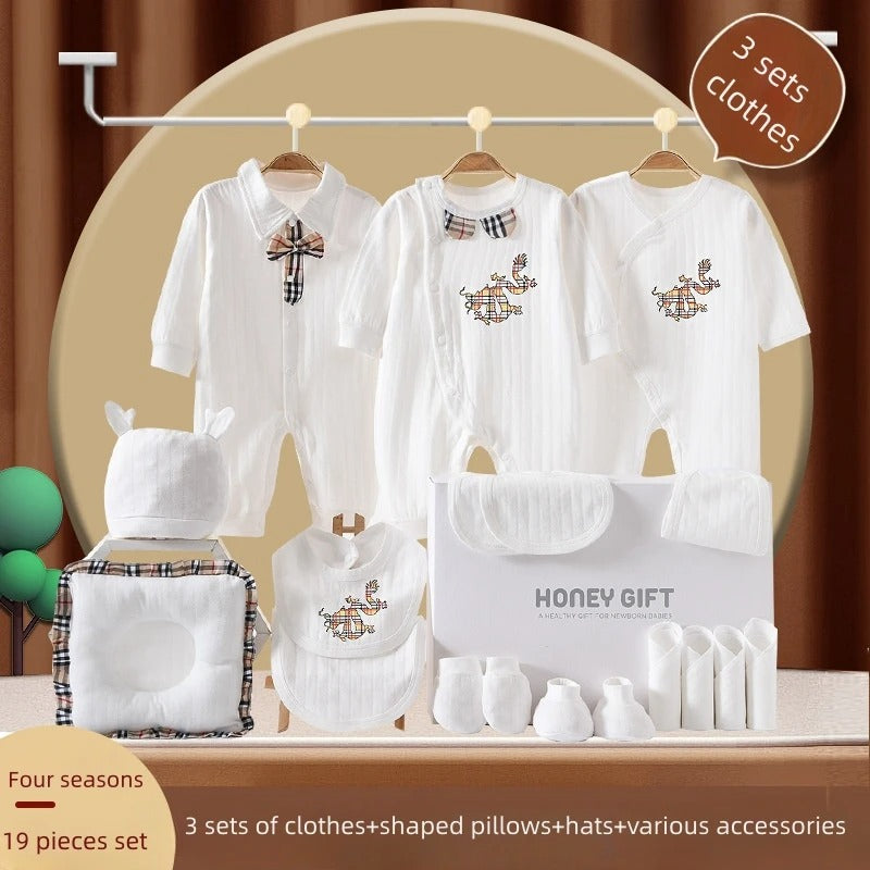 Luxury clothing set for 0-6-month-old baby Hospital Newborn Split Multi piece Set High quality jumpsuit for baby boys and girls